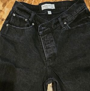 Abercrombie & Fitch Black High Rise Women Jeans
